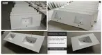 back splash acrylic countertops customized for hotel 2