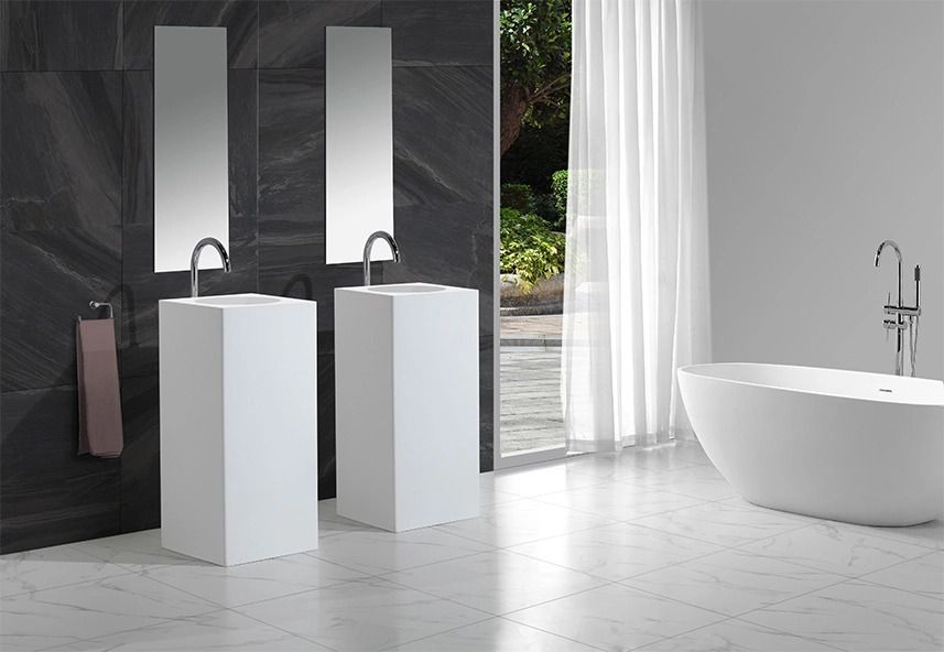 KingKonree rectangle free standing wash basin design for home 2