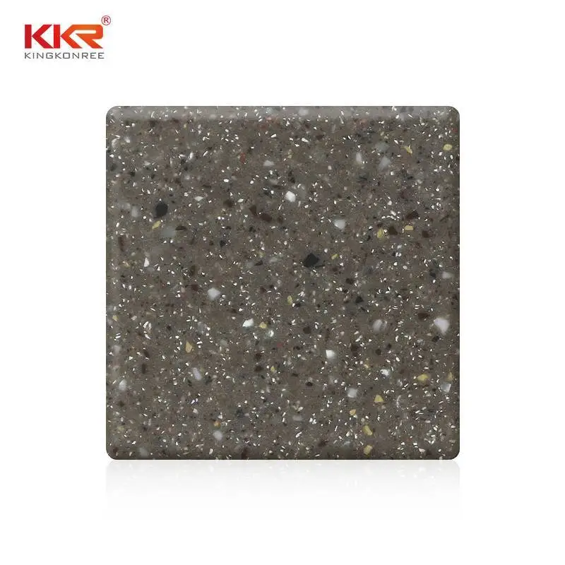 Folhas de superfície sólida acrílicas modificadas por atacado de KKR com cor KKR-M das microplaquetas1678 1