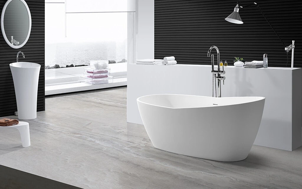 KingKonree matt stone resin bathtub ODM for shower room 2