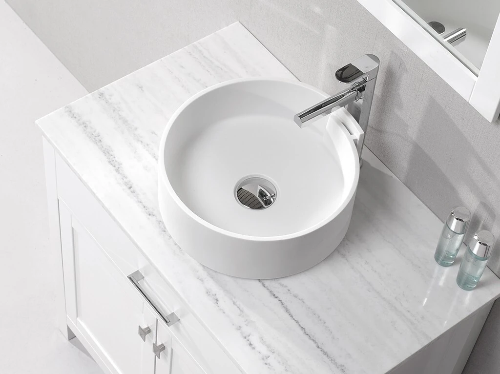 pure above counter vanity basin customized for hotel 2
