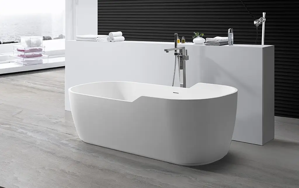 KingKonree practical rectangular freestanding bathtub at discount for shower room 2