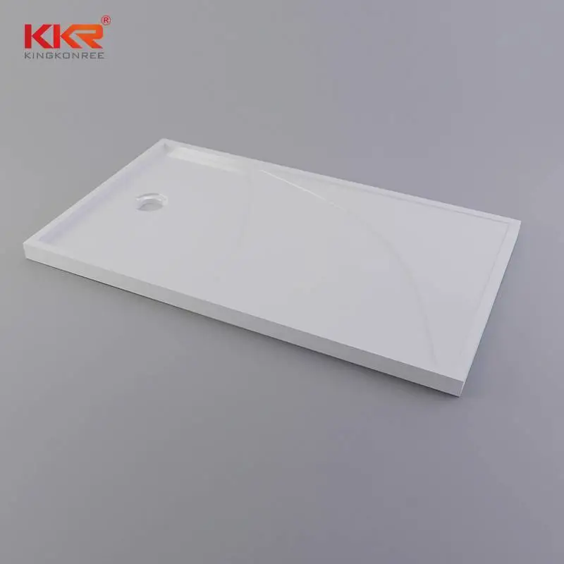 Plato de ducha rectangular de superficie sólida acrílica KKR-T011 1