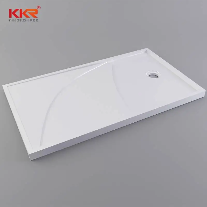 1400 mm lengte wit marmeren douchebak met massief oppervlak KKR-T012 1