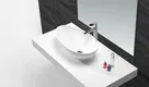 durable top mount bathroom sink customized for hotel 2