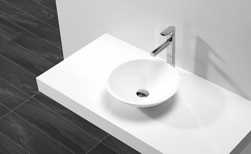 KingKonree white small above counter bathroom sinks at discount for hotel 2