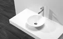 KingKonree white small above counter bathroom sinks at discount for hotel 2