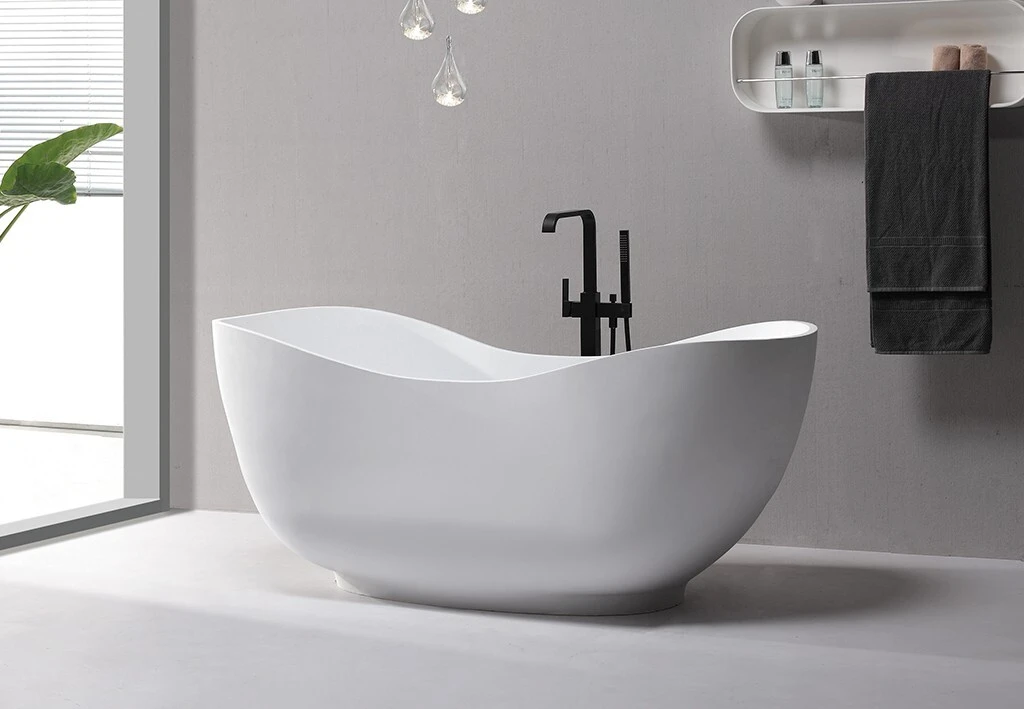 KingKonree modern freestanding tub at discount for shower room 2