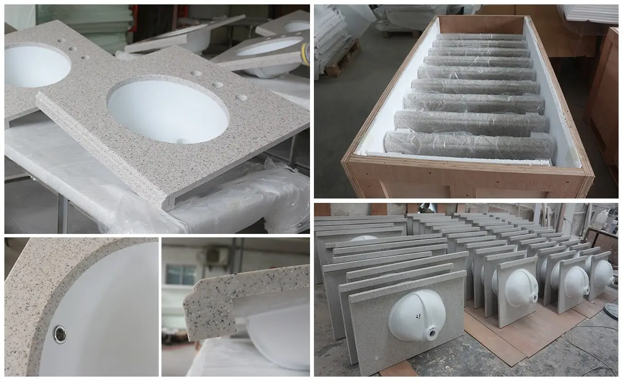 KingKonree solid surface bathroom countertops supplier for motel 2