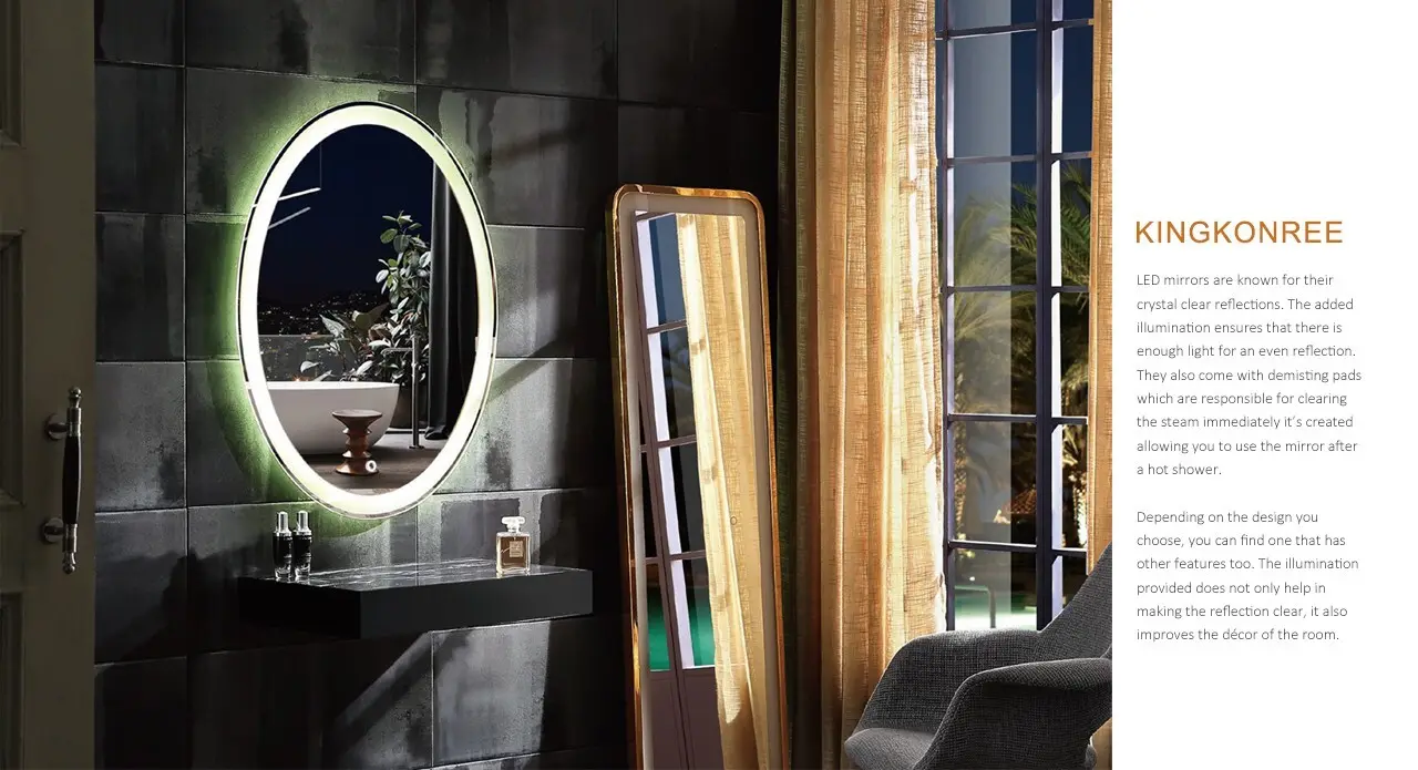 elegant wall mounted mirror customized design for hotel 2