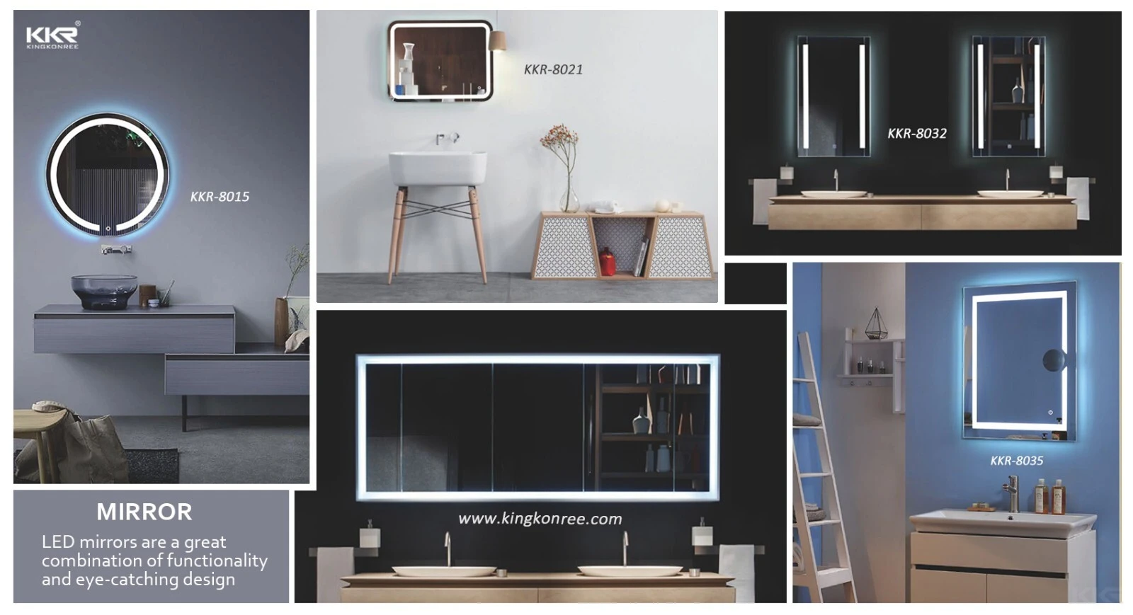 KingKonree modern bathroom mirrors supplier for bathroom 2