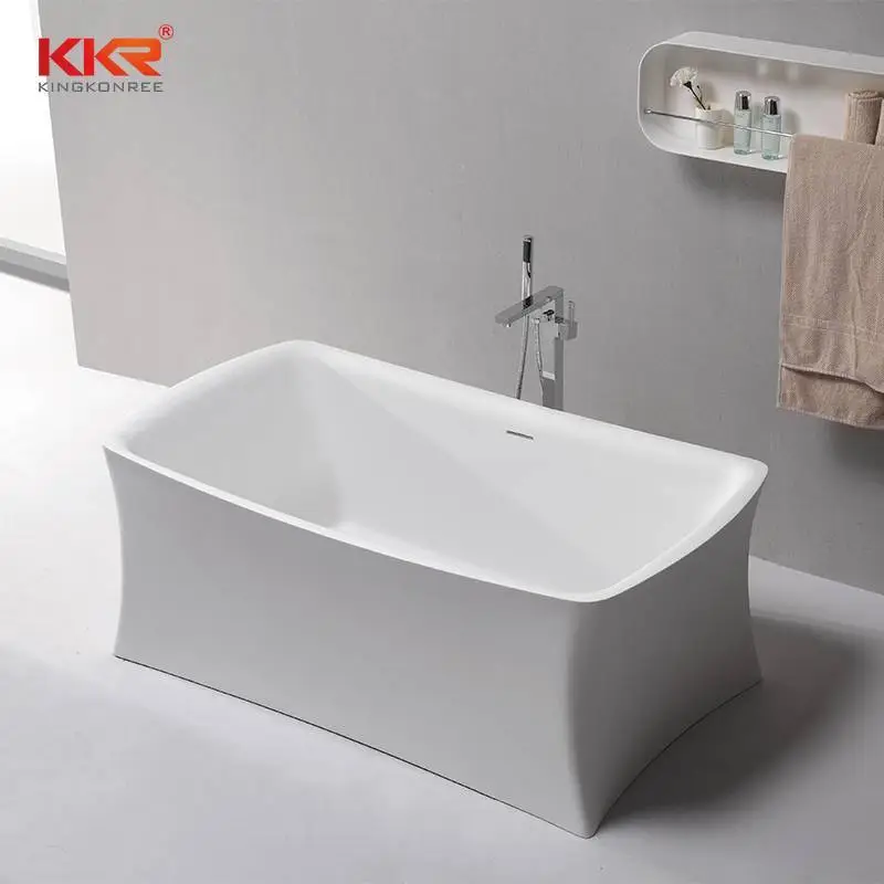 Baignoire de salle de bains à surface solide de forme unique KKR-B086 1