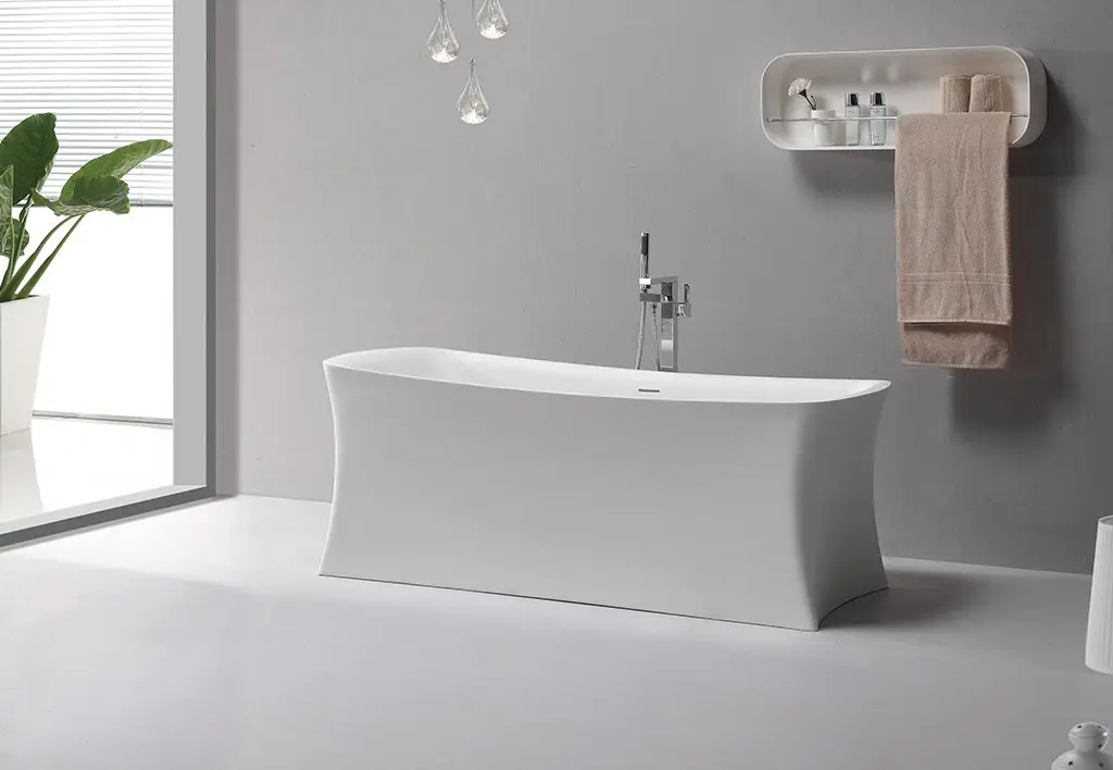 KingKonree hot-sale rectangular freestanding tub at discount for family decoration 2