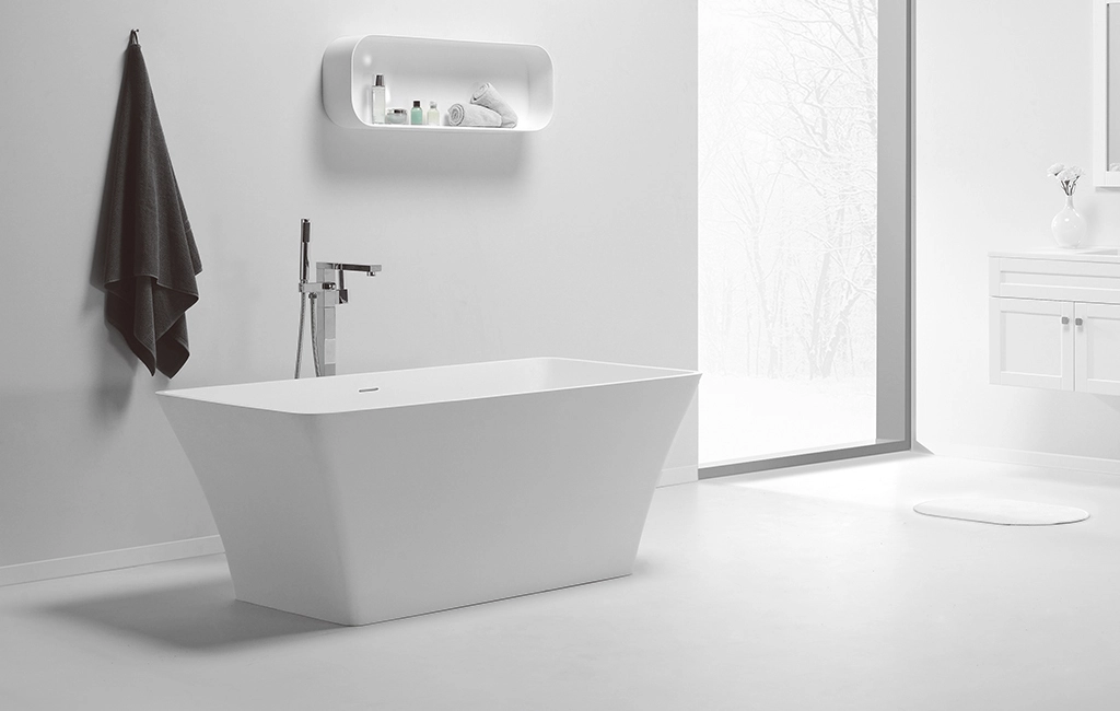 KingKonree reliable stone resin bathtub free design for family decoration 2