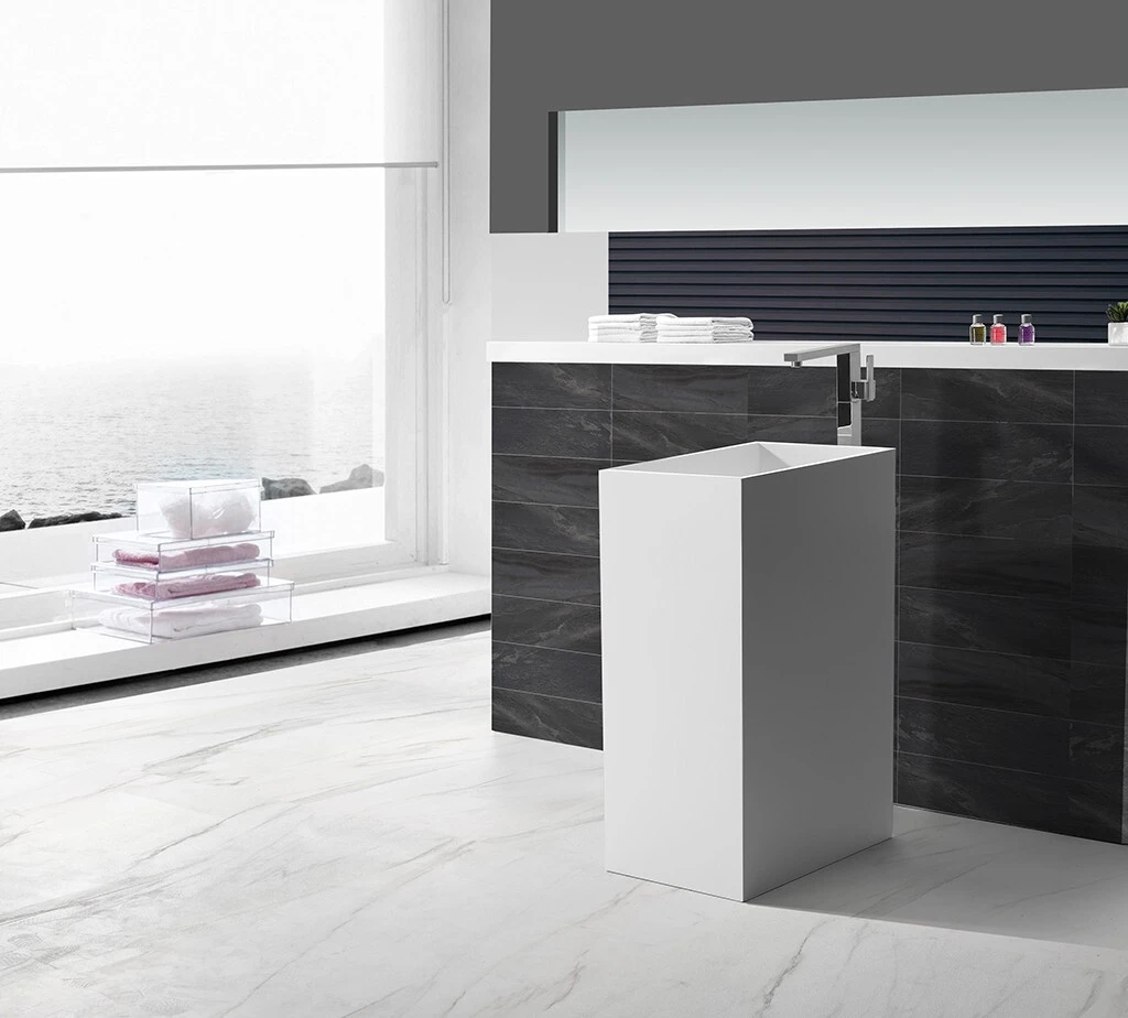 KingKonree standard freestanding pedestal sink supplier for motel 2