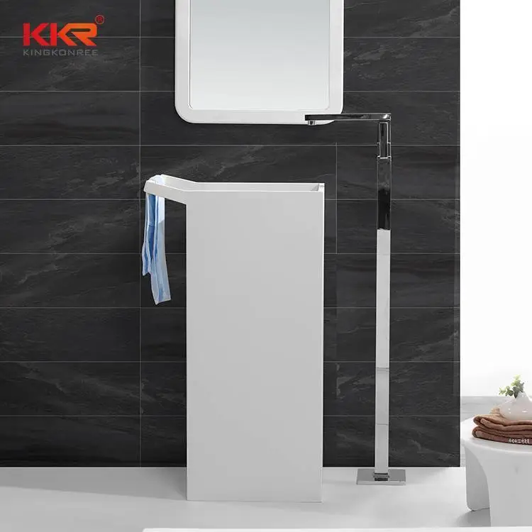 Lavabo independiente con colgador de toallas KKR-1591 1