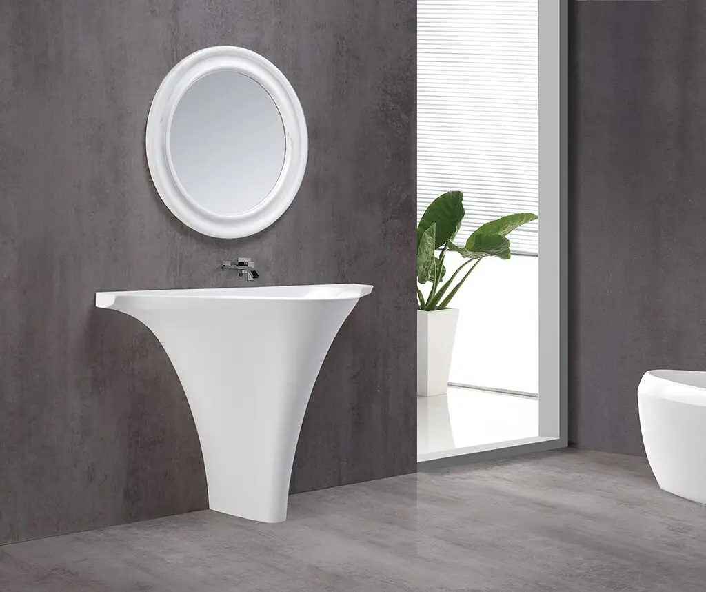 high-end solid surface basin top-brand for shower room 2