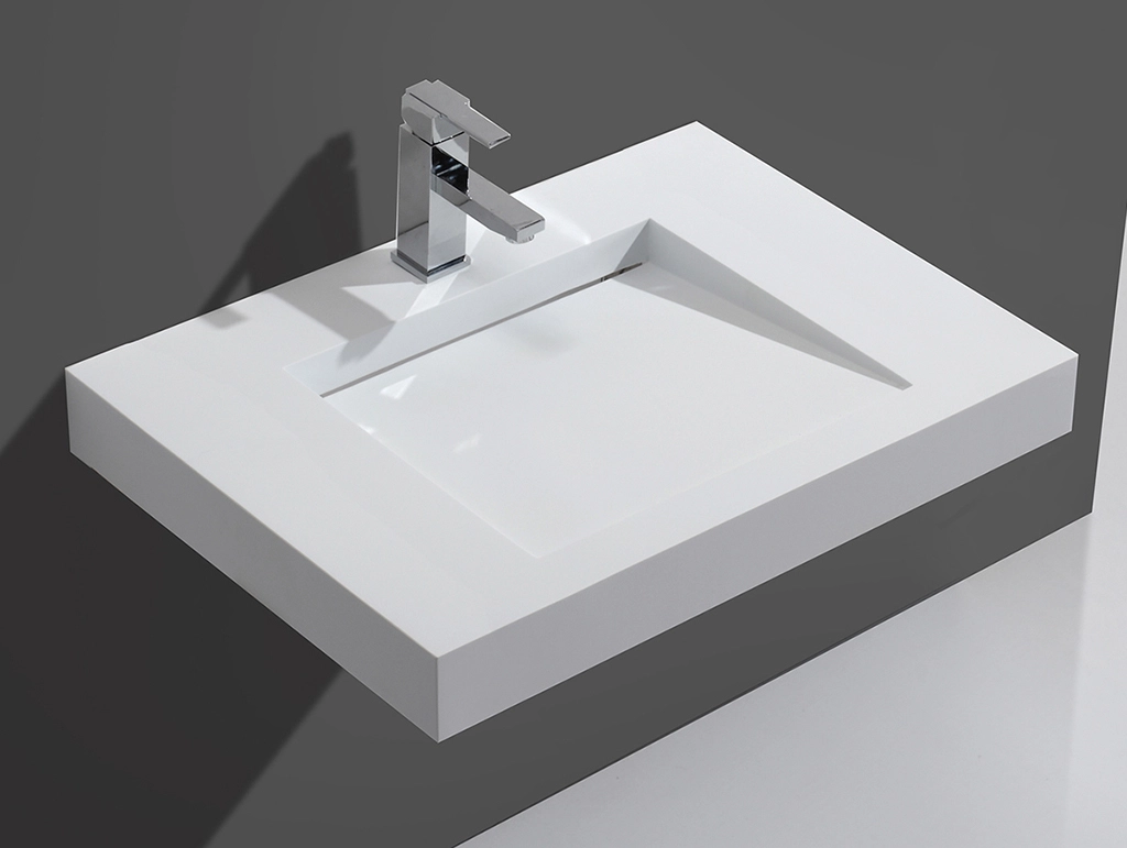 KingKonree acrylic wall hung bathroom basin customized for toilet 2
