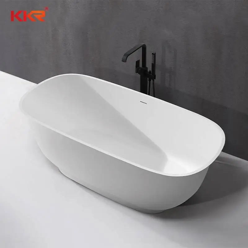Baignoire autoportante en acrylique à Surface solide, salle de bains de luxe, offre spéciale, KKR-B090 1