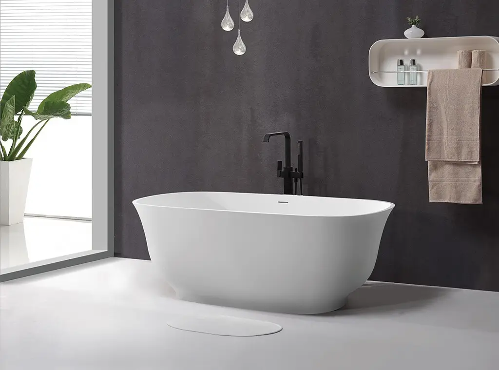 KingKonree high-end round freestanding bathtub OEM for bathroom 2