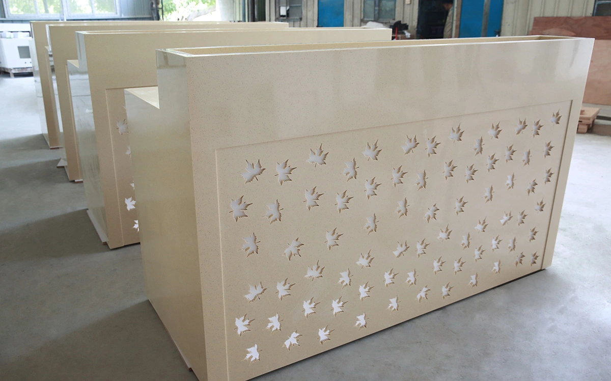 integrated quartz bathroom vanity manufacturer for motel 3