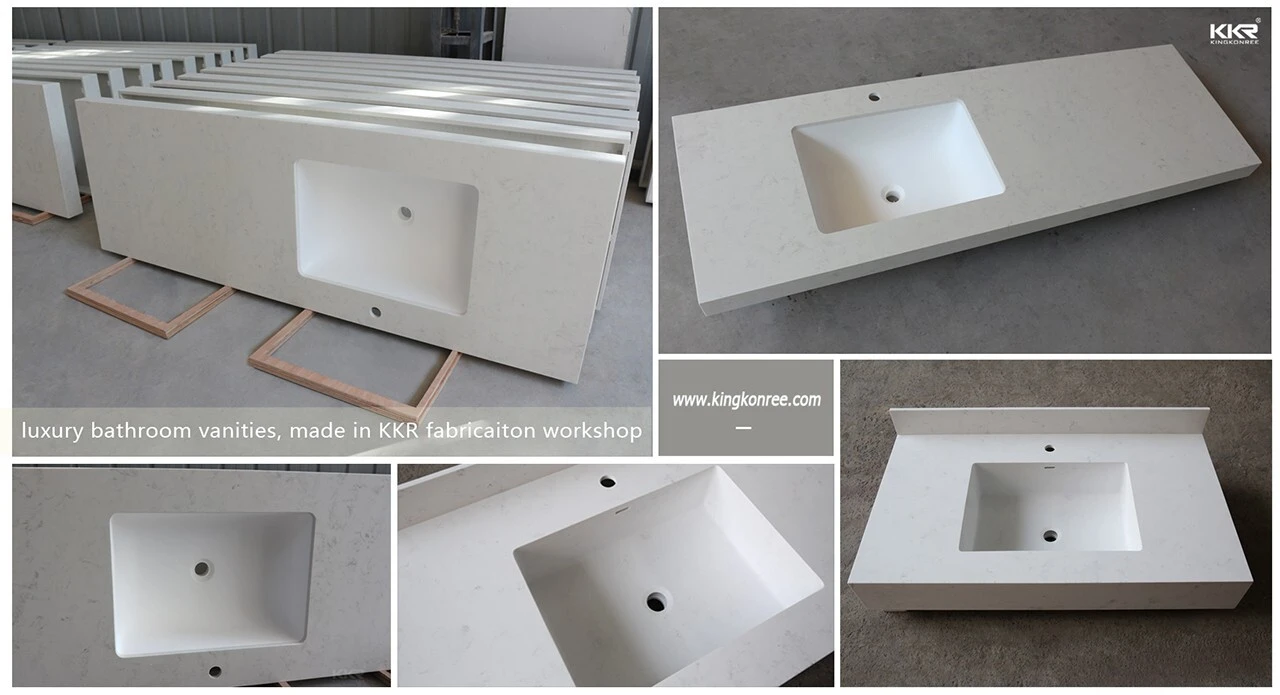 integrated quartz bathroom vanity manufacturer for motel 2