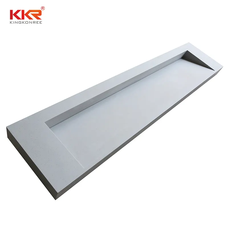 artificial all in one bathroom sink and countertop manufacturer for hotel 1