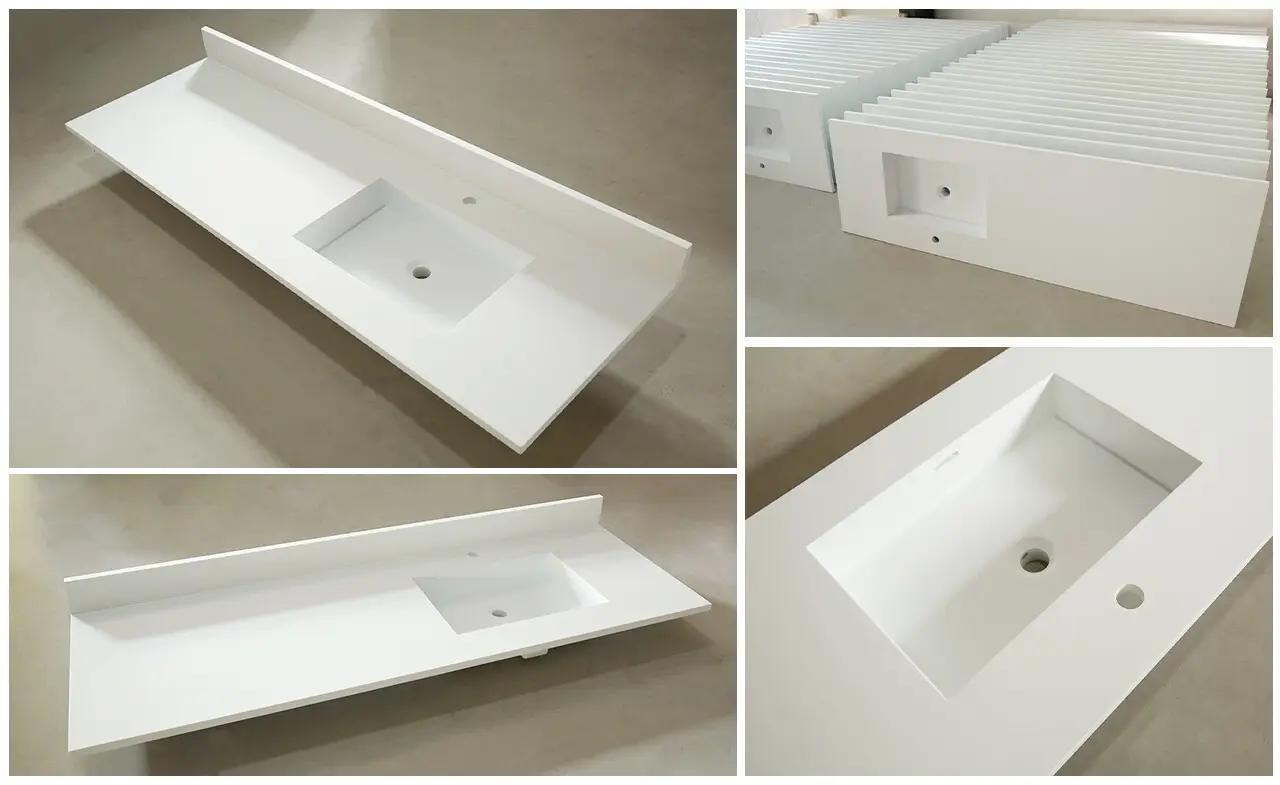 KingKonree back splash acrylic countertops manufacturer for bathroom 2