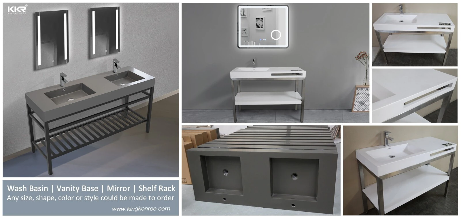 KingKonree kkrcountertop custom marble vanity tops customized for hotel 2
