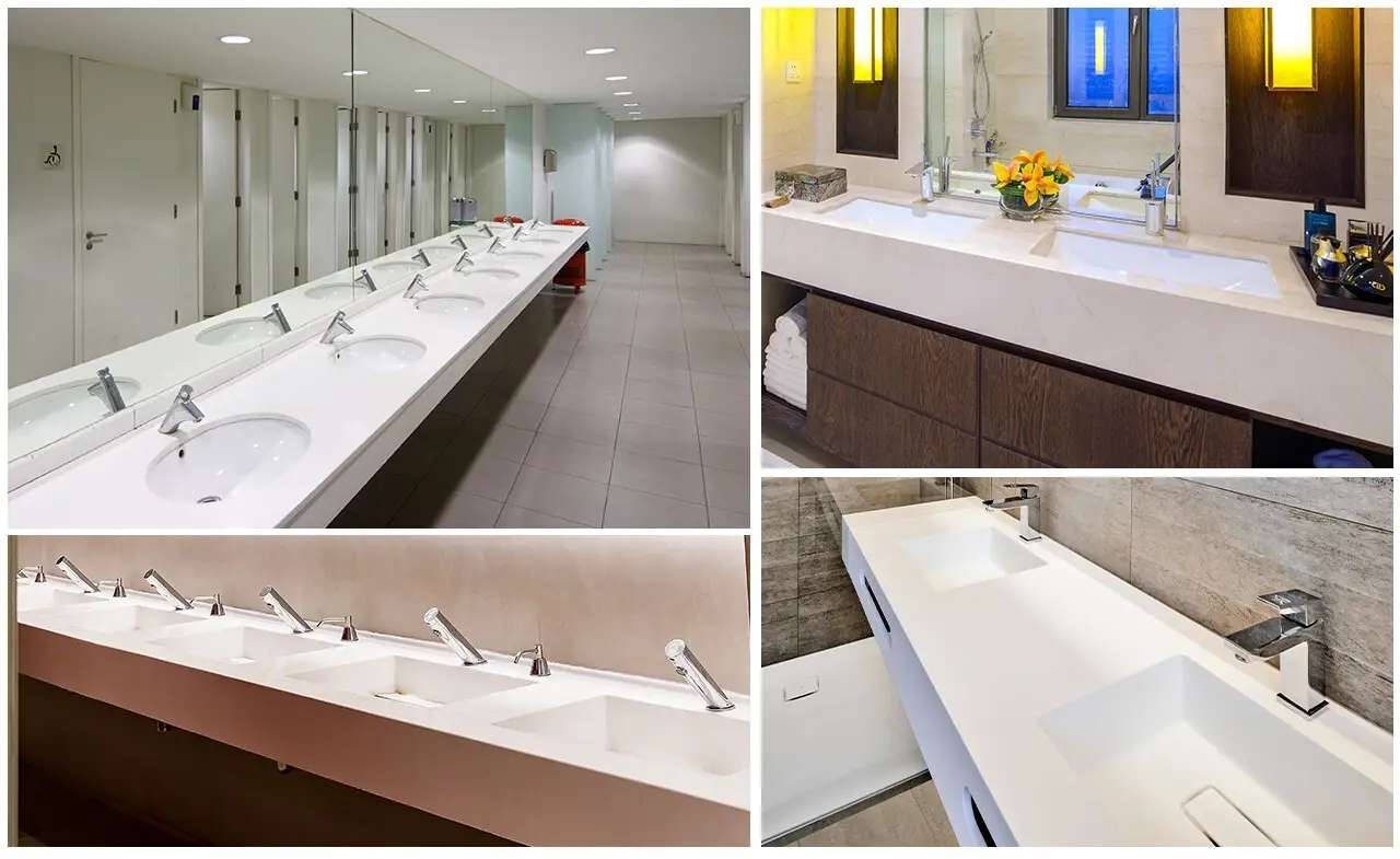 back splash acrylic countertops latest design for hotel 2