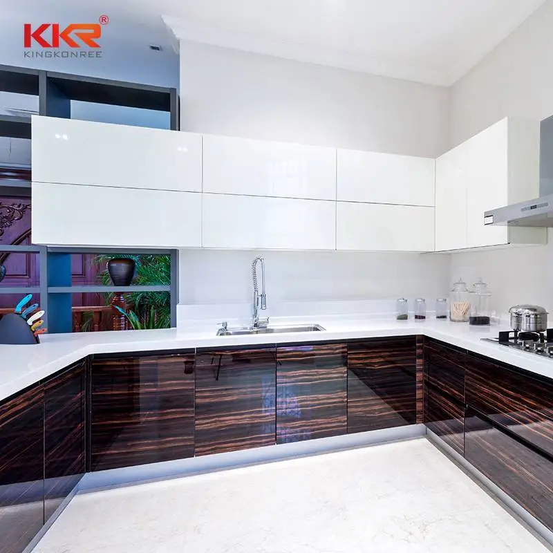 KKR פו קוורץ משטח מוצק למטבח משטח עבודה למטבח משטחי ספסל 1