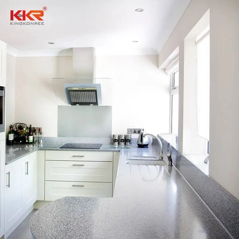 Acrylic solid surface kitchen top KKR kitchen countertops solid surface worktop 1