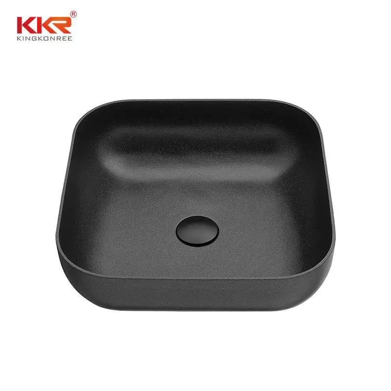 Scratch-resistant high quality quartz stone material wash hand sink bathroom basin KKR-QS161601 1