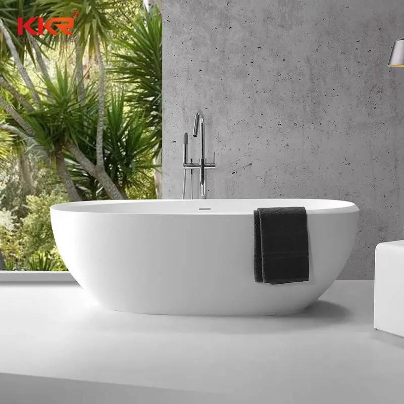 Eco-friendly freestanding bathtub solid surface bathtub 1