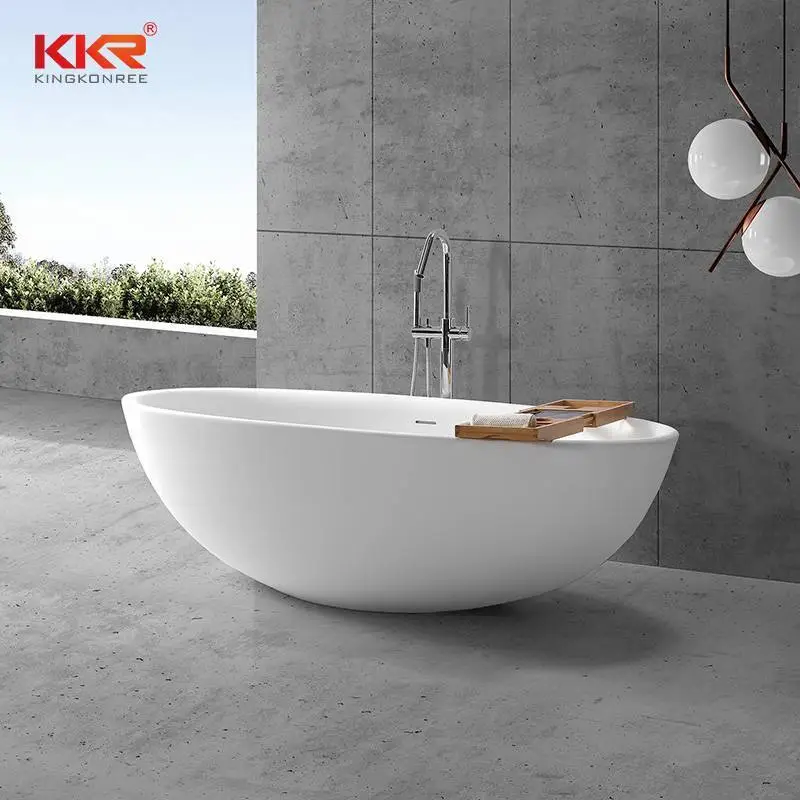 New 2020 Trending Products Solid Surface Freestanding Bathtub KKR-B092 1