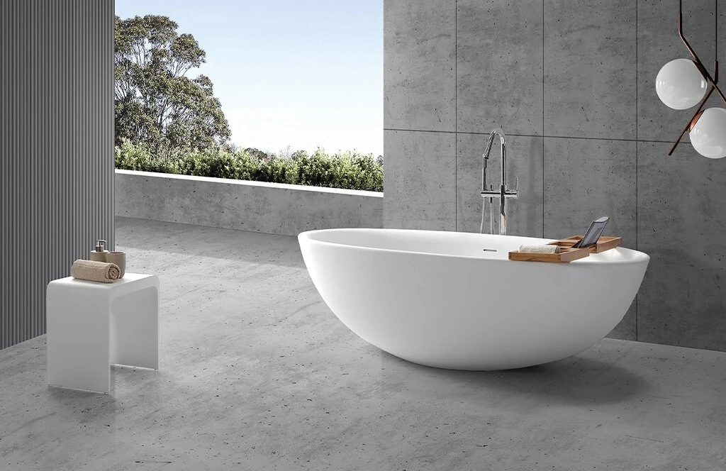 high-end artificial stone bathtub ODM for family decoration 2