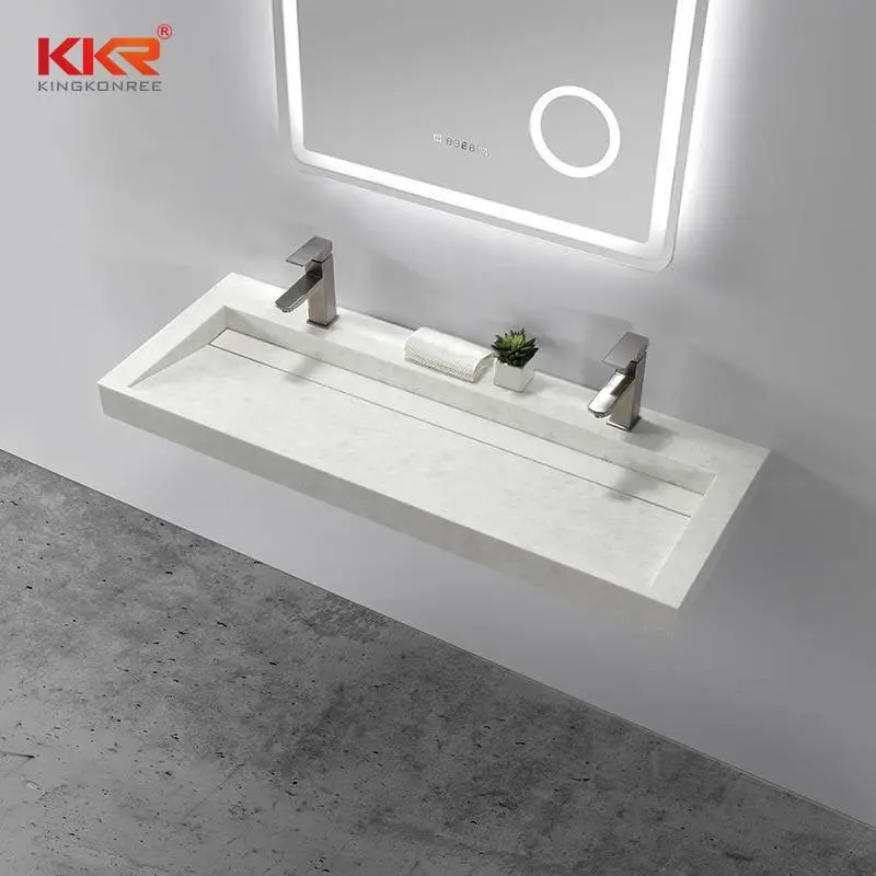 Badezimmermöbel, europäisches Design, kleines, geneigtes Wandwaschbecken 1