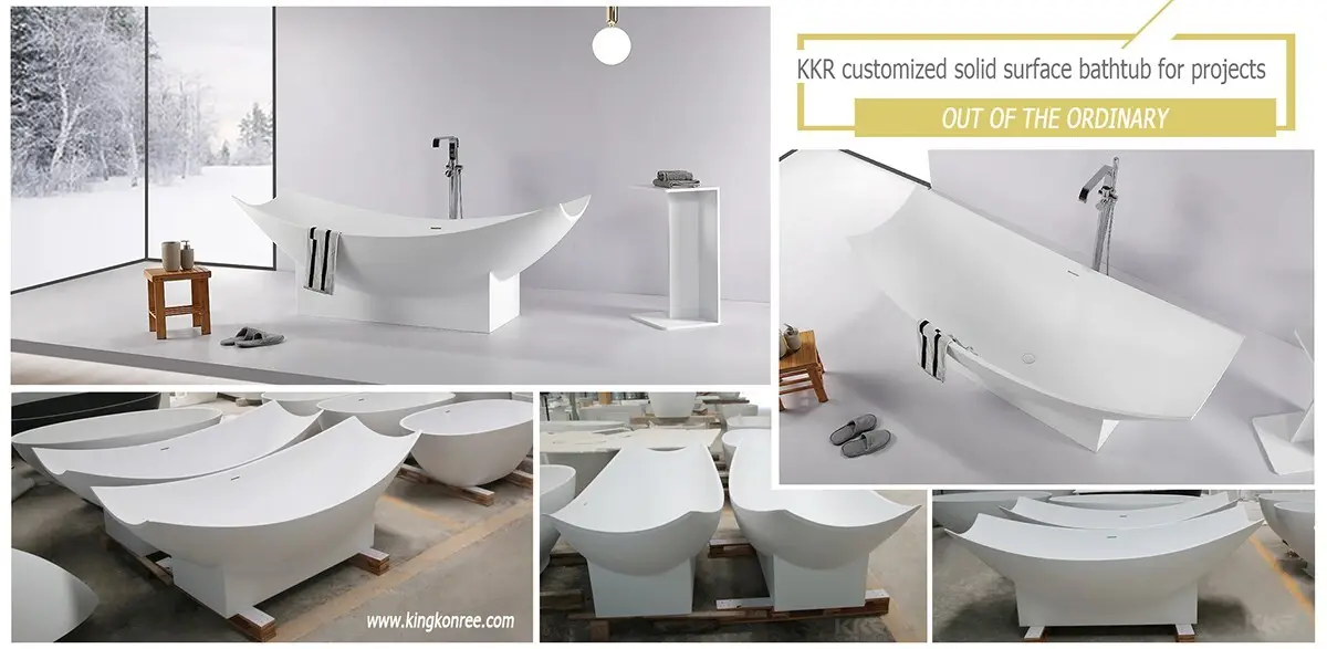 KingKonree durable bathroom freestanding tub OEM for shower room 8