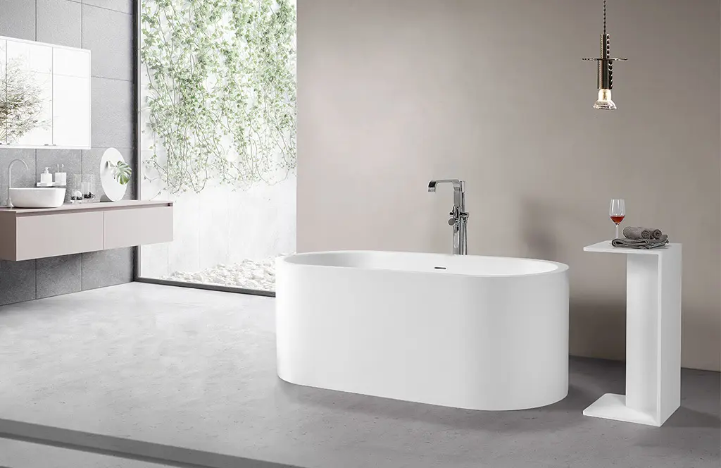 KingKonree resin freestanding bathtub supplier for shower room 2