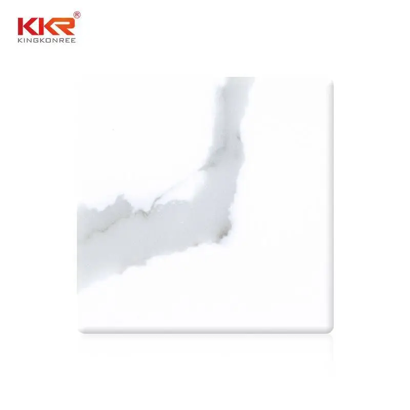 Nieuw Carrara marmeren steen kunstmatige massieve oppervlakteplaat KKR-M069 1