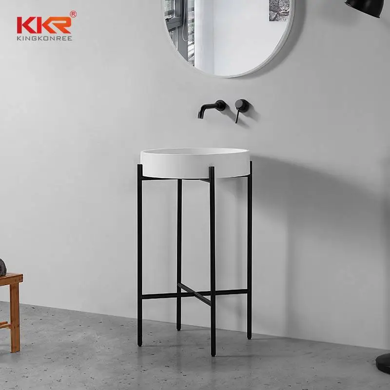Hot Selling Beknopte Stijl Acryl Solid Surface Stone Wastafel KKR-1157 1