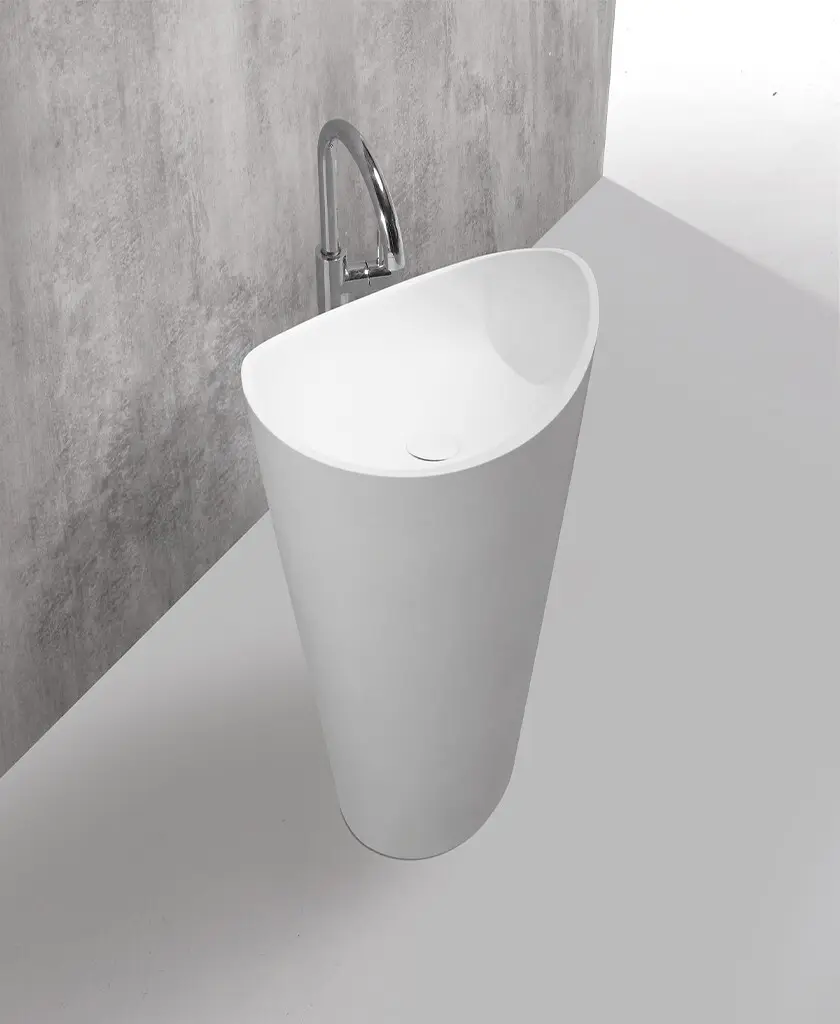 shelf free standing wash basin design for motel 2