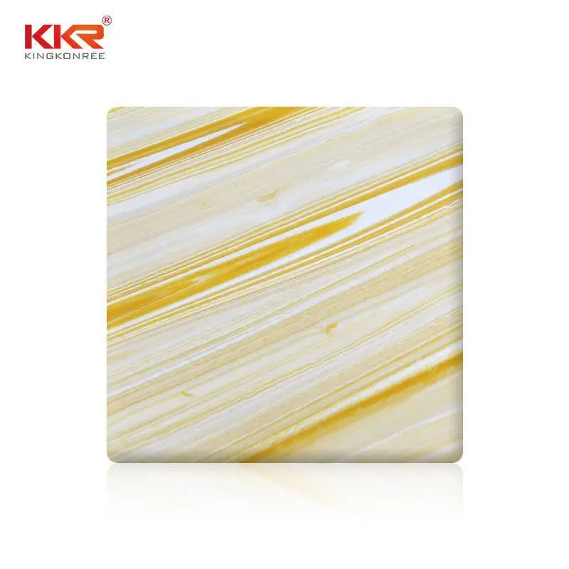 Nieuw Solid Surface Stone Resin doorschijnende platen KKR-A106 1