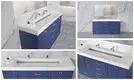 Kingkonree Smooth Vertical Culture Marble White Shower Wall Panel Shower Surround Tubs KKR-CMW17 4