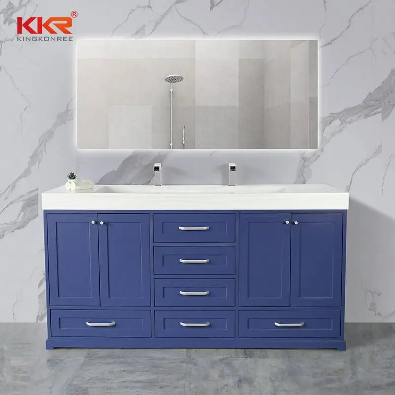 Stone Basin Hot Selling Solid Surface Stone Cabinet Basin Bathroom Cabinet 01 1