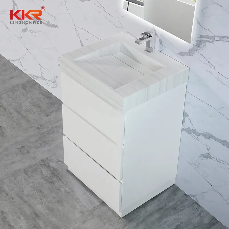 KingKonree hot-sale vanity basin cabinet manufacturer for hotel 1