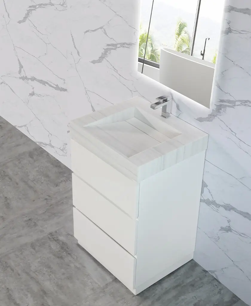 KingKonree hot-sale vanity basin cabinet manufacturer for hotel 2