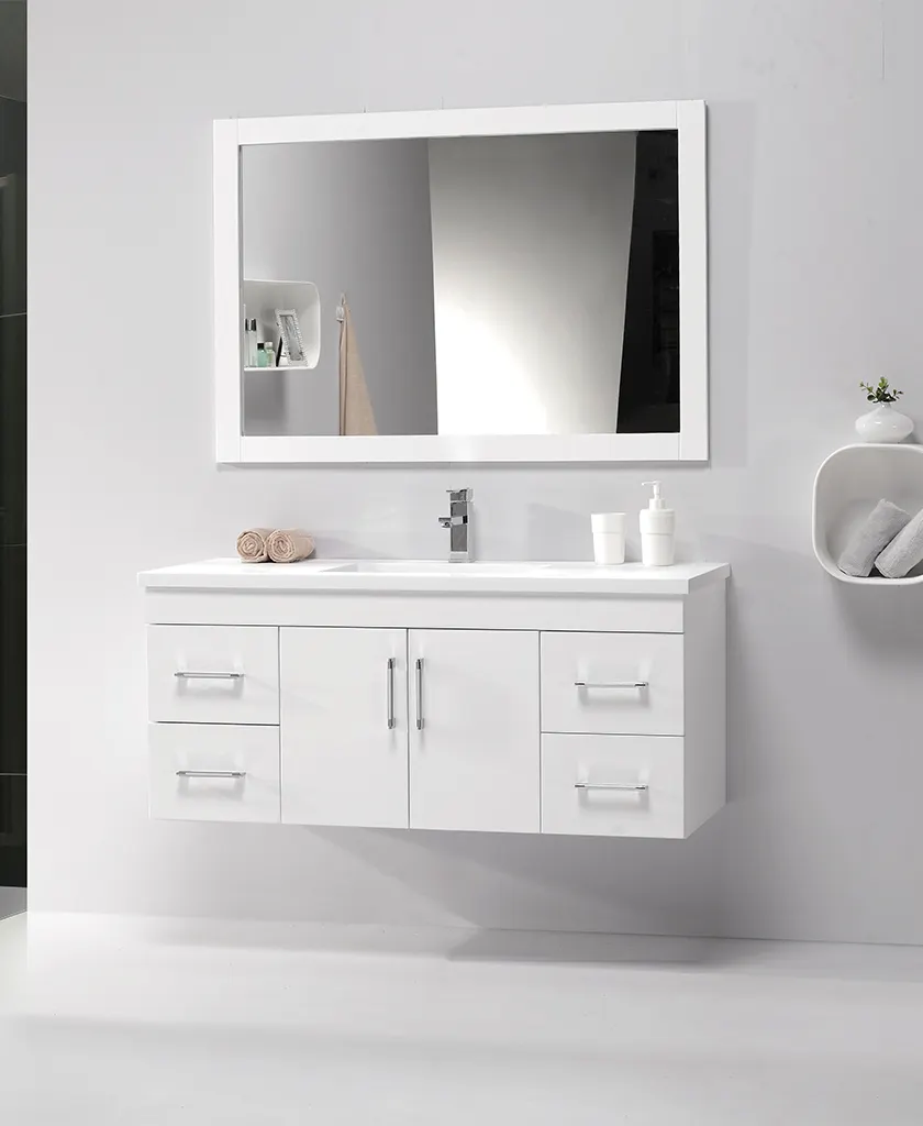 stable vanity with side cabinet customized for home 2