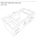 stable vanity with side cabinet customized for home 3