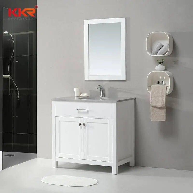 Modern Design Vanity Bathroom Cabinet Match for Vanity Countertop KKR-706CF 1